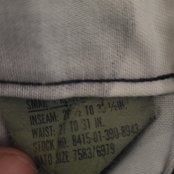 U.S. Army Hot Weather Woodland Camo BDU Combat Trousers Men’s W27 Military Style - Picture 6 of 10